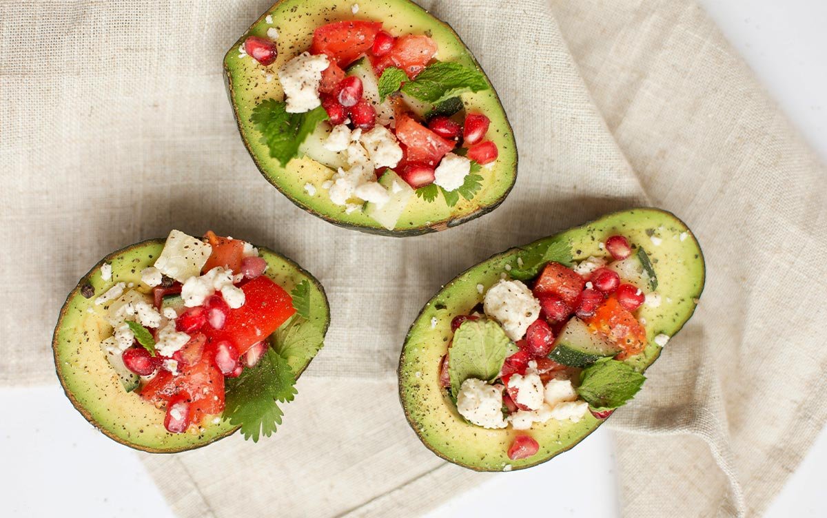 Vegan & vegetarian diets may lack some nutrients stuffed avocados
