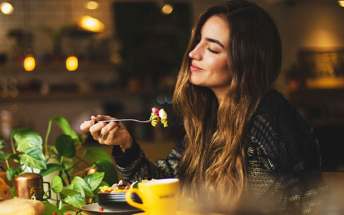 woman eating woman eating